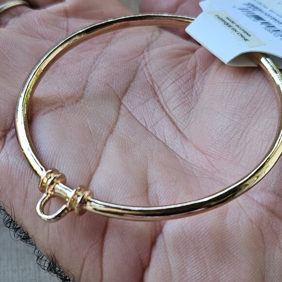 14th & union Girls Bracelet Gold Tone Fashion Wrist Band Bangle Jewelry New - Picture 6 of 11